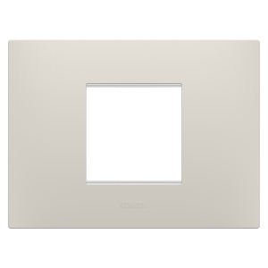 Placă ego - în tehnopolimer - 2 module - bej natural - Chorusmart Gewiss GW16002NB
