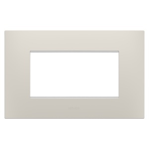 Placă ego - în tehnopolimer - 4 module - bej natural - Chorusmart Gewiss GW16004NB