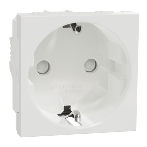 Priza 2P+E 16A, obt. alb Schneider New Unica NU303718