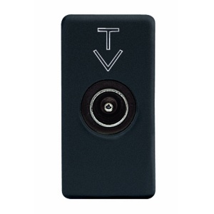 PRIZĂ COAXIALĂ - ECRANARE TV CLASA A - CONECTOR TATĂ IEC 9,5 mm - curent CONTINUU CU Gewiss GW21381