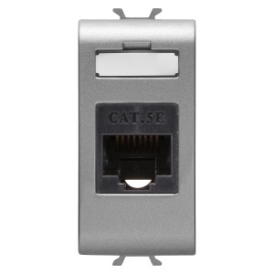 PRIZĂ RJ45 - CATEGORIA 5e - UTP - 1 MODUL - TITAN - Chorusmart Gewiss GW14421