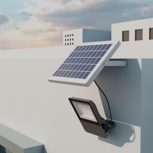 PROIECTOR CU LED PL, SOLAR+TELECOMANDA, P:250W, C:75W, 3IN1 IP65 - Img 2