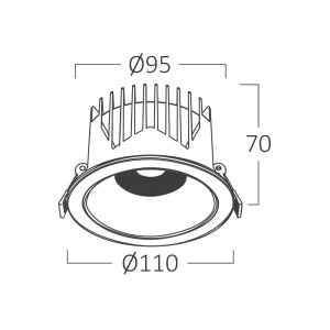 SPOT LED LINEX-CD20 20W 3in1 NEGRU - Img 5