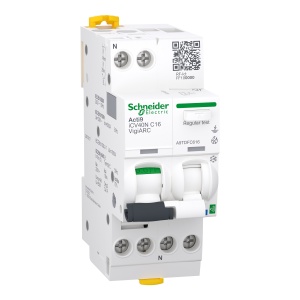 A9 iCV40N Active ARC RCBO 1PN C 16A 30mA AFDD Schneider Acti9 Active iCV40 ARC A9TDFC616