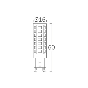 BEC LED 6,5W SMD 6500K G9 580LM 360GR 220V - Img 3