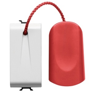 Buton 1P 250V c.a. - NO 16A - cordon de tragere - 1 modul - alb lucios - Chorusmart Gewiss GW10136