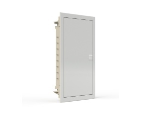 Cofret de distributie cu usa alba din table plata, incastrata, IP40, 3 rand, 36 module Noark 107103