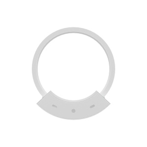 CORP LED PT PERETE 12W 3000K NELA-WL1-RND ALB - Img 4