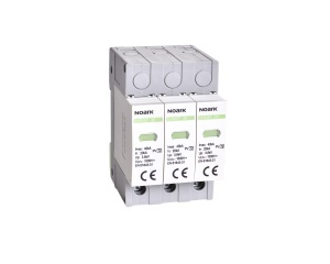 Descarcator SPD Ex9UEP cu contact de actionare la distanta, clasa 2, 1200 V DC, latime 3 module, pentru sisteme fotovoltaice fara impamantare Noark 112895