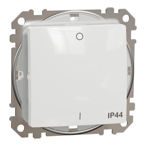 Intrerupator bipolar 10AX, IP44, alb Schneider Sedna Design & Elements SDD211102