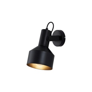 LAMPA DE PERETE P001W-1H-1xE27-NEGRU