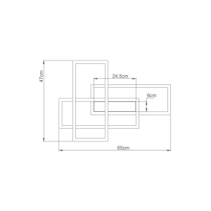 LUSTRA LED 65W NELA-SS2-RND telecomanda IP20 NEGRU - Img 3