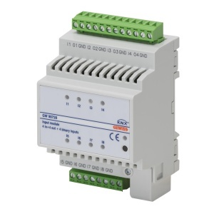 Modul de intrare cu 8 canale (4 digitale + 4 universale) - KNX - IP20 - 4 module Gewiss GW90728