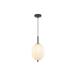 PENDUL S011R-1H-1xE14 OPAL STICLA CILINDRU