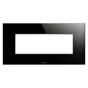 Placă de gheață - în sticlă - 6 module - negru - Chorusmart Gewiss GW16906CN