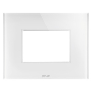 Placa ice - in glass - 3 module - alb - Chorusmart Gewiss GW16903CB
