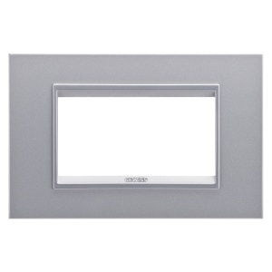 Placă lux - in technopolymer - 4 module - titan monocrom - Chorusmart Gewiss GW16204YT