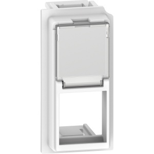 Placa priza RJ 45 1m Keystone alb Bticino Living Now KW07K