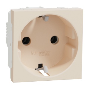 Priza 2P+E, 16A, bej Schneider New Unica NU303644