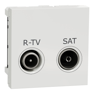 Priza R-TV/SAT individuala 2m alb Schneider New Unica NU345418