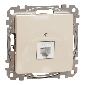 Priza telefon RJ11, bej Schneider Sedna Design & Elements SDD112491