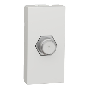 Priza TV cablu coaxial tip F 1m alb Schneider New Unica NU346818