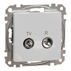 Priza TV R intermediara 7dB, alu Schneider Sedna Design & Elements SDD113474R