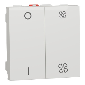 Selector turatie ventil+intrer. O/I, alb Schneider New Unica NU321418