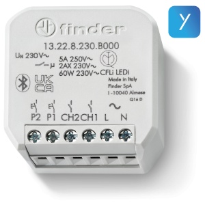 YESLY Electronic Relays and Actuators Nr.contacts: 2 Contacts configuration: NO Mounting Finder 13228230B000