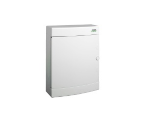 Cofret de distributie din plastic, montare aparenta, usa alba, IP40, 2 rânduri, 2x12 module Noark 101507
