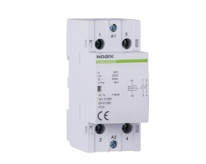 Contactor de instalare, 63 A, cont. 220/230 V, 1 NC + 1 NO contact Noark 102425
