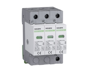 Dispozitiv de protecție la supratensiune , clasa 1 +2 (B + C), Iimp=12,5 kA, Uc=275 VAC, 3 poli Noark 103338