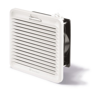 Filter fan Rated power: 46 W. Mounting method: Snap mounting Colour: White Voltage type: Finder 7F2082304250
