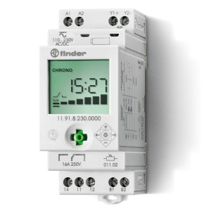Light dependent relays Nr.contacts: 1 Contacts configuration: 1 CO + 1 aux output Contact Finder 119182300000