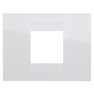 Placă geo - în tehnopolimer - 2 module - alb - Chorusmart Gewiss GW16402TB