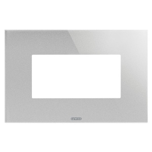 Placa ice - in glass - 4 module - titanium - Chorusmart Gewiss GW16904CT