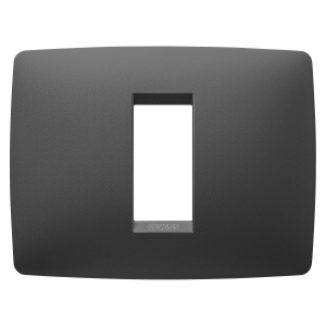 Placă one - tehnopolimer vopsit - 1 modul - negru satinat - Chorusmart Gewiss GW16101VN