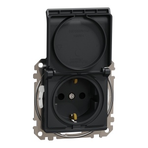 Priza 2P+E, IP44, obt+capac, antr Schneider Sedna Design & Elements SDD214023