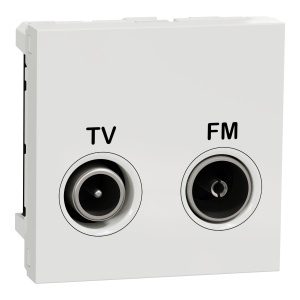Priza TV/FM terminala 2m alb Schneider New Unica NU345218