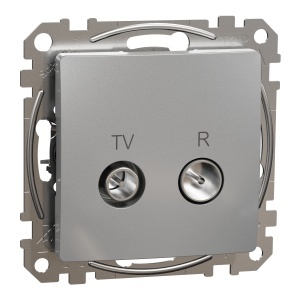 Priza TV R finala 4dB, alu Schneider Sedna Design & Elements SDD113471R