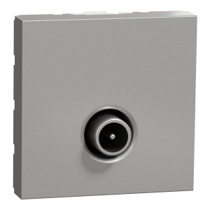 Priza TV tata, individuala 2m aluminiu Schneider New Unica NU346230