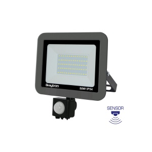 PROIECTOR LED SLIM 50W 3000K + SENZOR IP44