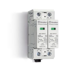 Surge protection device Mounting method: DIN rail (top hat rail) 35 mm With remote Finder 7P2782750020