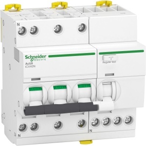 A9 ICV40N 3PN C 16A 30MA A RCBO Schneider Acti9 iCV40 A9DC3716