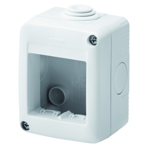 Carcasă protejată pentru dispozitivele sistemului - 2 circuite - RAL 7035 gri - IP40 Gewiss GW27002