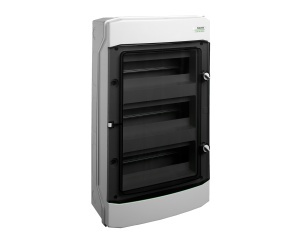 Cofret de distributie din plastic, montare aparenta, IP65, 4 rânduri, 4x12 module Noark 110814
