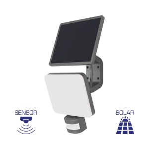 CORP SOLAR CU SENZOR W2, PT PERETE 15W, 4000K, IP54