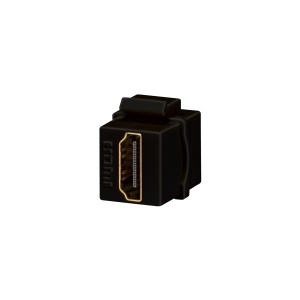 Cuplaj hdmi - mufă trapezoidală - mamă/mamă - negru Gewiss GW38056