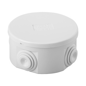 Cutie de joncțiune cu capac simplu - IP44 - dimensiuni interne Ø 80X40 - pereți cu Gewiss GW44002