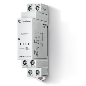 Electronic step relays Nr.contacts: 1 Contacts configuration: NO Contact Material: AgSnO2 Finder 138182300000